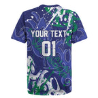 Personalized New Zealand Warriors Rugby Rugby Jersey Urban Street Graffiti Style - Distressed Splatter Elements