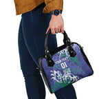 Personalized New Zealand Warriors Rugby Shoulder Handbag Urban Street Graffiti Style - Distressed Splatter Elements