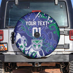 Personalized New Zealand Warriors Rugby Spare Tire Cover Urban Street Graffiti Style - Distressed Splatter Elements