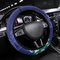 New Zealand Warriors Rugby Steering Wheel Cover Urban Street Graffiti Style - Distressed Splatter Elements