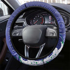 New Zealand Warriors Rugby Steering Wheel Cover Urban Street Graffiti Style - Distressed Splatter Elements