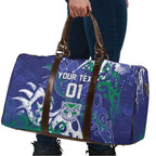 Personalized New Zealand Warriors Rugby Travel Bag Urban Street Graffiti Style - Distressed Splatter Elements