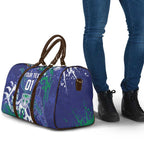 Personalized New Zealand Warriors Rugby Travel Bag Urban Street Graffiti Style - Distressed Splatter Elements