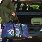 Personalized New Zealand Warriors Rugby Travel Bag Urban Street Graffiti Style - Distressed Splatter Elements