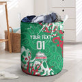 Personalized South Sydney Rabbitohs Rugby Laundry Basket Urban Street Graffiti Style - Distressed Splatter Elements