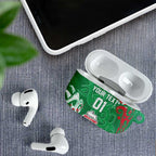 Personalized South Sydney Rabbitohs Rugby AirPods Case Urban Street Graffiti Style - Distressed Splatter Elements