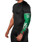 Personalized South Sydney Rabbitohs Rugby Arm Sleeves Urban Street Graffiti Style - Distressed Splatter Elements