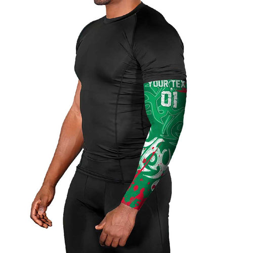 Personalized South Sydney Rabbitohs Rugby Arm Sleeves Urban Street Graffiti Style - Distressed Splatter Elements