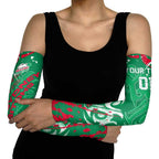 Personalized South Sydney Rabbitohs Rugby Arm Sleeves Urban Street Graffiti Style - Distressed Splatter Elements