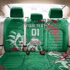 Personalized South Sydney Rabbitohs Rugby Back Car Seat Cover Urban Street Graffiti Style - Distressed Splatter Elements