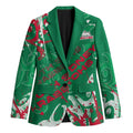 Personalized South Sydney Rabbitohs Rugby Blazer Urban Street Graffiti Style - Distressed Splatter Elements