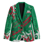 Personalized South Sydney Rabbitohs Rugby Blazer Urban Street Graffiti Style - Distressed Splatter Elements