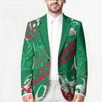 Personalized South Sydney Rabbitohs Rugby Blazer Urban Street Graffiti Style - Distressed Splatter Elements