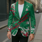 Personalized South Sydney Rabbitohs Rugby Blazer Urban Street Graffiti Style - Distressed Splatter Elements