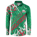 Personalized South Sydney Rabbitohs Rugby Button Sweatshirt Urban Street Graffiti Style - Distressed Splatter Elements