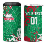 Personalized South Sydney Rabbitohs Rugby 4 in 1 Can Cooler Tumbler Urban Street Graffiti Style - Distressed Splatter Elements
