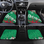 Personalized South Sydney Rabbitohs Rugby Car Mats Urban Street Graffiti Style - Distressed Splatter Elements