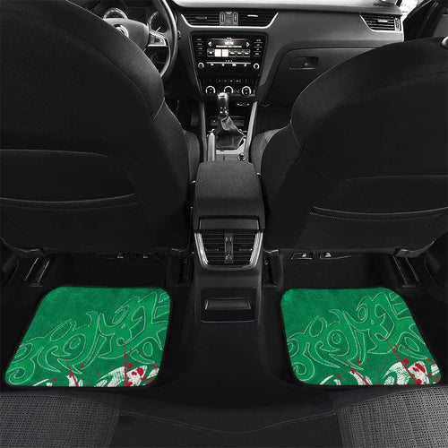 Personalized South Sydney Rabbitohs Rugby Car Mats Urban Street Graffiti Style - Distressed Splatter Elements