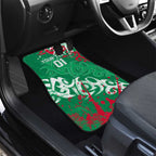 Personalized South Sydney Rabbitohs Rugby Car Mats Urban Street Graffiti Style - Distressed Splatter Elements