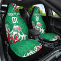 Personalized South Sydney Rabbitohs Rugby Car Seat Cover Urban Street Graffiti Style - Distressed Splatter Elements