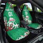 Personalized South Sydney Rabbitohs Rugby Car Seat Cover Urban Street Graffiti Style - Distressed Splatter Elements