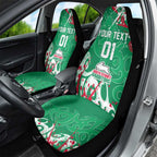 Personalized South Sydney Rabbitohs Rugby Car Seat Cover Urban Street Graffiti Style - Distressed Splatter Elements