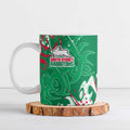 Personalized South Sydney Rabbitohs Rugby Ceramic Mug Urban Street Graffiti Style - Distressed Splatter Elements