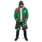 Personalized South Sydney Rabbitohs Rugby Cloak Urban Street Graffiti Style - Distressed Splatter Elements