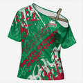 Personalized South Sydney Rabbitohs Rugby Cross Shoulder Shirt Urban Street Graffiti Style - Distressed Splatter Elements