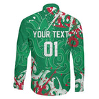 Personalized South Sydney Rabbitohs Rugby Family Matching Off Shoulder Short Dress and Hawaiian Shirt Urban Street Graffiti Style - Distressed Splatter Elements