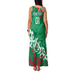 Personalized South Sydney Rabbitohs Rugby Family Matching Tank Maxi Dress and Hawaiian Shirt Urban Street Graffiti Style - Distressed Splatter Elements