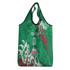 Personalized South Sydney Rabbitohs Rugby Grocery Bag Urban Street Graffiti Style - Distressed Splatter Elements