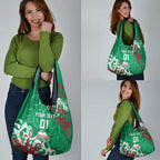 Personalized South Sydney Rabbitohs Rugby Grocery Bag Urban Street Graffiti Style - Distressed Splatter Elements