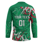 Personalized South Sydney Rabbitohs Rugby Hockey Jersey Urban Street Graffiti Style - Distressed Splatter Elements