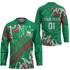 Personalized South Sydney Rabbitohs Rugby Hockey Jersey Urban Street Graffiti Style - Distressed Splatter Elements