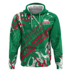 Personalized South Sydney Rabbitohs Rugby Hoodie Urban Street Graffiti Style - Distressed Splatter Elements