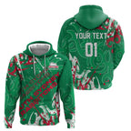 Personalized South Sydney Rabbitohs Rugby Hoodie Urban Street Graffiti Style - Distressed Splatter Elements