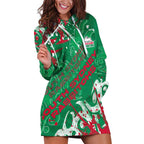 Personalized South Sydney Rabbitohs Rugby Hoodie Dress Urban Street Graffiti Style - Distressed Splatter Elements
