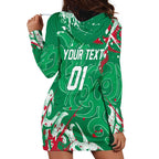 Personalized South Sydney Rabbitohs Rugby Hoodie Dress Urban Street Graffiti Style - Distressed Splatter Elements