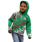 Personalized South Sydney Rabbitohs Rugby Kid Hoodie Urban Street Graffiti Style - Distressed Splatter Elements