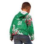 Personalized South Sydney Rabbitohs Rugby Kid Hoodie Urban Street Graffiti Style - Distressed Splatter Elements