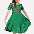 Personalized South Sydney Rabbitohs Rugby Kid Short Sleeve Dress Urban Street Graffiti Style - Distressed Splatter Elements
