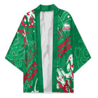 Personalized South Sydney Rabbitohs Rugby Kimono Urban Street Graffiti Style - Distressed Splatter Elements
