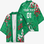 Personalized South Sydney Rabbitohs Rugby Kimono Urban Street Graffiti Style - Distressed Splatter Elements