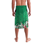 Personalized South Sydney Rabbitohs Rugby Lavalava Urban Street Graffiti Style - Distressed Splatter Elements