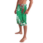 Personalized South Sydney Rabbitohs Rugby Lavalava Urban Street Graffiti Style - Distressed Splatter Elements