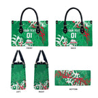 Personalized South Sydney Rabbitohs Rugby Leather Bag Urban Street Graffiti Style - Distressed Splatter Elements