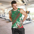 Personalized South Sydney Rabbitohs Rugby Men Tank Top Urban Street Graffiti Style - Distressed Splatter Elements