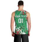 Personalized South Sydney Rabbitohs Rugby Men Tank Top Urban Street Graffiti Style - Distressed Splatter Elements