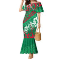 Personalized South Sydney Rabbitohs Rugby Mermaid Dress Urban Street Graffiti Style - Distressed Splatter Elements